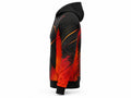 Custom Black Tennis Hoodie – Red Orange Team Warm-Up Hoodie for Clubs