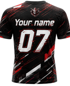 Custom Esports Gaming Jersey | Wholesale Esports Team Shirt | Black Blue Red | Apparels Bridge