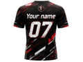 Custom Esports Gaming Jersey | Wholesale Esports Team Shirt | Black Blue Red | Apparels Bridge