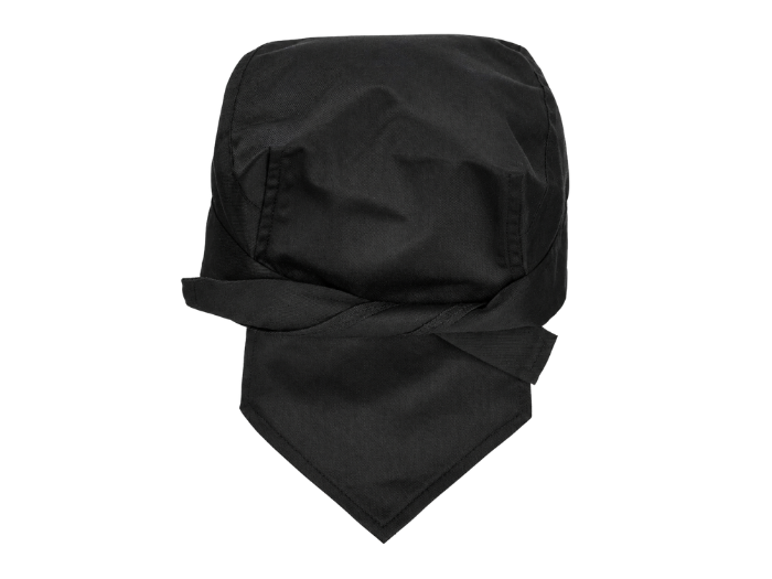 Chef Bandana Black | B2B Low MOQ Hospitality Workwear Manufacturer