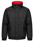 Waterproof Insulated Jacket – Low MOQ B2B Storm-Flap Workwear in Black & Red