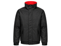 Waterproof Insulated Jacket – Low MOQ B2B Storm-Flap Workwear in Black & Red