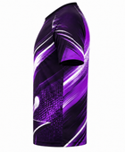Custom ping pong Training Shirt – Purple Black Sublimated Ping Pong Teamwear for Wholesale Buyers