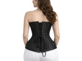 Steampunk Leather Overbust Corset Wholesale | Jacquard Brocade Steel Boned Corset Manufacturer