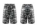Custom Gray Camo Sublimated Basketball Shorts | Wholesale Basketball Shorts Manufacturer