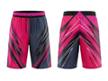 Custom Pink Gray Split Sublimated Basketball Shorts | Wholesale Basketball Shorts Manufacturer