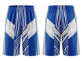 Custom Royal Blue White Chevron Sublimated Basketball Shorts | Wholesale Basketball Shorts Manufacturer