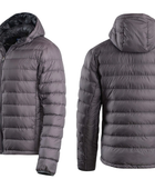 Men’s Hooded Goose Down Puffer Jacket – Grey | B2B Low MOQ