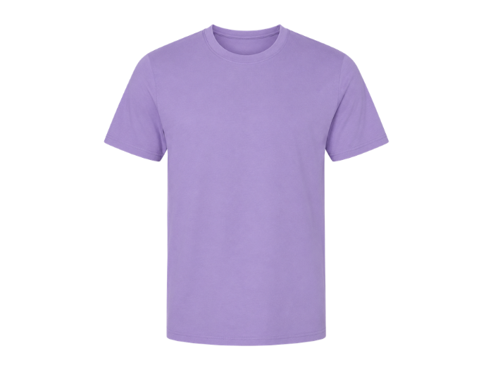 Custom Workwear T-Shirt – Low MOQ B2B Relaxed-Fit Uniform Tee in Purple front design preview