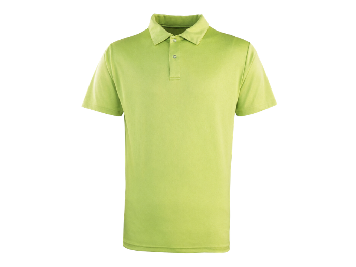 Hospitality Stud-Fastened Polo Shirt Lime Green | B2B Low MOQ Workwear Manufacturer front design preview