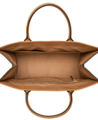 B2B  Leather Tote Bag Camel Tan Low MOQ Manufacturer