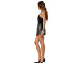 Black Lambskin Leather Micro Skort Wholesale | Custom Private Label Women’s Mini Shorts Manufacturer