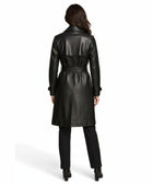 Women’s Genuine Leather Trench Coat Wholesale Custom Private Label Leather Outerwear Manufacturer