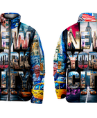 All-Over Print Sublimated Puffer Jacket – Multicolour Urban Graphic | B2B Low MOQ