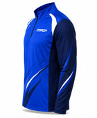 Custom Tennis Coach Quarter-Zip – Blue Navy Team Training Top for Wholesale