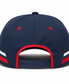 Custom White Navy Red Baseball Cap | Wholesale Team Hat for Bulk Orders and Private Label