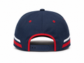 Custom White Navy Red Baseball Cap | Wholesale Team Hat for Bulk Orders and Private Label
