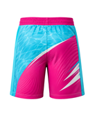 Purple Teal Pink Custom Swimming Jersey & Shorts Set – Performance Swimwear Bulk / Wholesale / Low MOQ