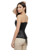 Black Satin Overbust Corset Wholesale | Sweetheart Bustier Bridal Corset Manufacturer