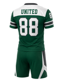 Green & White Custom Football Uniform – Wholesale Bulk Team Kit, Low MOQ, B2B Performance Apparel