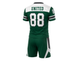 Green & White Custom Football Uniform – Wholesale Bulk Team Kit, Low MOQ, B2B Performance Apparel