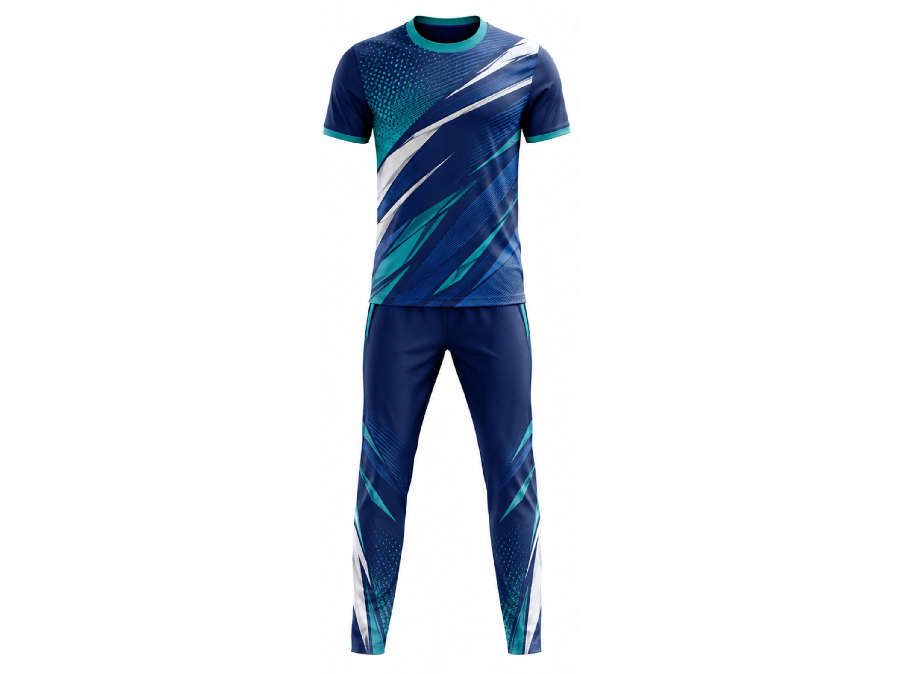 Blue & Teal Padel Uniform – Custom Team Jersey & Shorts, Wholesale Bulk, Low MOQ