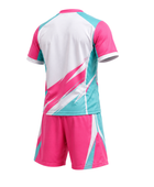 Custom Lacrosse Uniform – Pink & Aqua Polo & Shorts Set, Wholesale Bulk, Low MOQ, Team Uniform