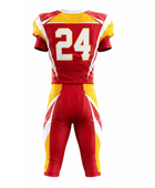 Custom Red Yellow American Football Uniform | Wholesale Team Jersey and Pants