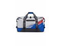 Custom Fishing Duffle Bag | Wholesale Fishing Gear Bag | Navy White Red Shark | Apparels Bridge