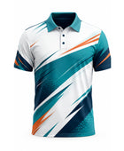 Teal, White & Orange Pickleball Jersey – Custom Team Sportswear, Wholesale Bulk, Low MOQ