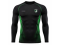 Custom Black Green Rugby Compression Shirt | Wholesale Team Base Layer for Bulk Orders