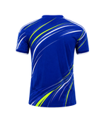 Custom Blue Soccer Tournament Shirt | Wholesale Event Team Apparel for Bulk Orders