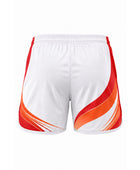 White, Red & Orange Padel Shorts – Custom Team Sportswear, Wholesale Bulk, Low MOQ