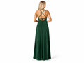 Wholesale Emerald Green Satin Full Length Prom Dress | Custom Slit Formal Gown Manufacturer for Boutiques