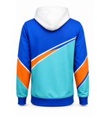 Blue & Orange Full Sleeve Sports Hoodie – Team Athletic Hoodie, Wholesale Bulk, Low MOQ