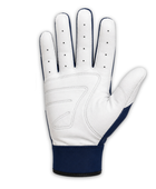 Custom White Navy Baseball Batting Gloves | Wholesale Team Gloves for Bulk Orders