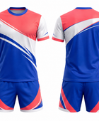 Pink & blue Custom Volleyball Uniform – Wholesale Bulk Team Kit, Low MOQ, B2B Performance Apparel