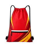 Custom Red Chase Tag Drawstring Bag – Sublimated Team Cinch Backpack | Wholesale
