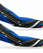 Custom Archery Arm Sleeves – Blue Black Sublimated Team Shooting Accessories