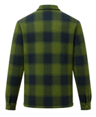 Sherpa Lined Work Shacket B2B Low MOQ Warm Zip Front Layer Green & Navy Workwear