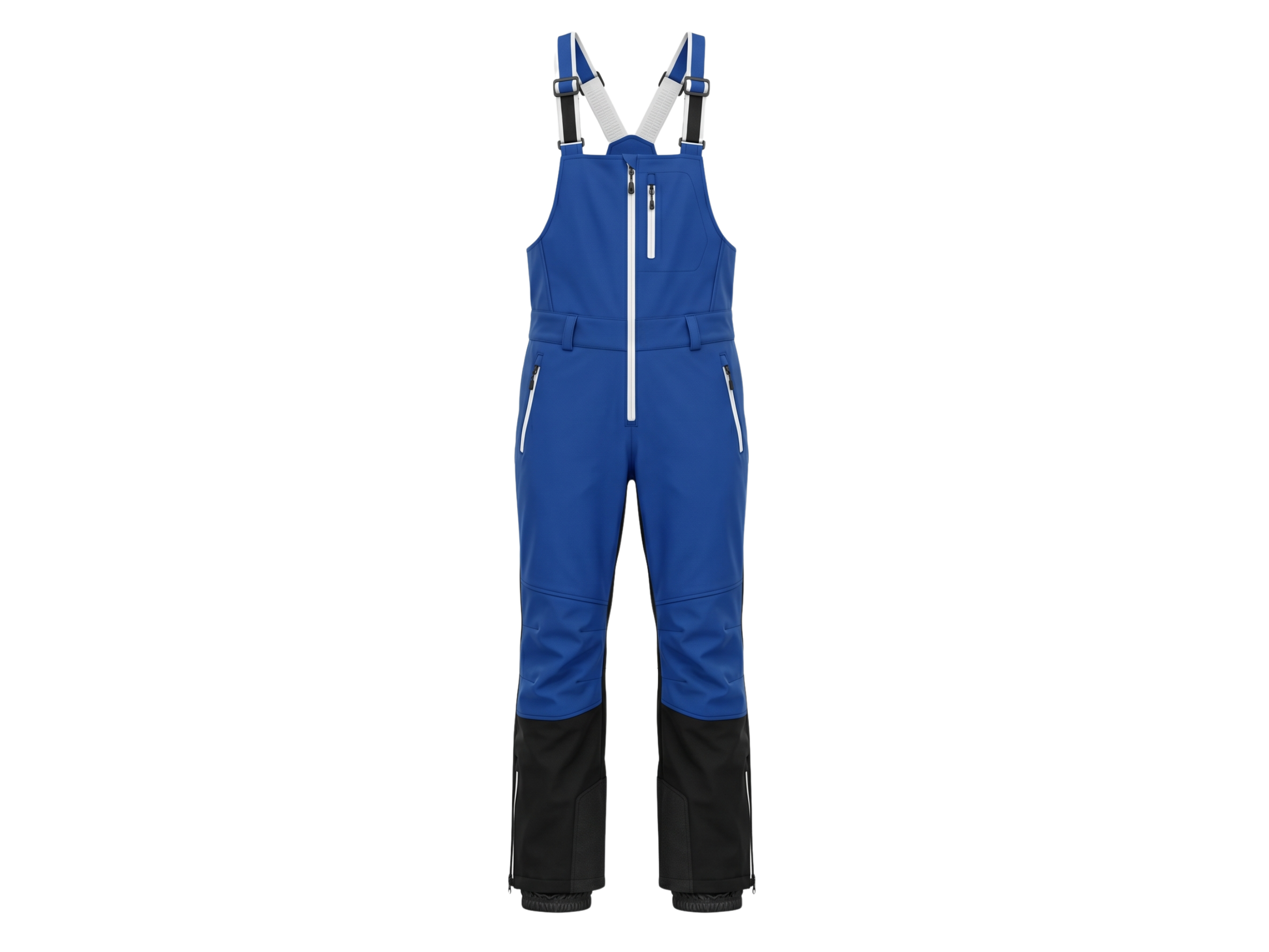 Custom Ski Wear Winter Bib Overall Blue/Black B2B Winter Manufacturer