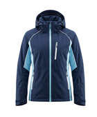 B2B Hooded Ski Wear Jacket Navy Blue Custom Winter Manufacturer