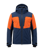 B2B Full-Zip Ski Jacket Winter Navy/Orange Custom Winter Jacket Manufacturer