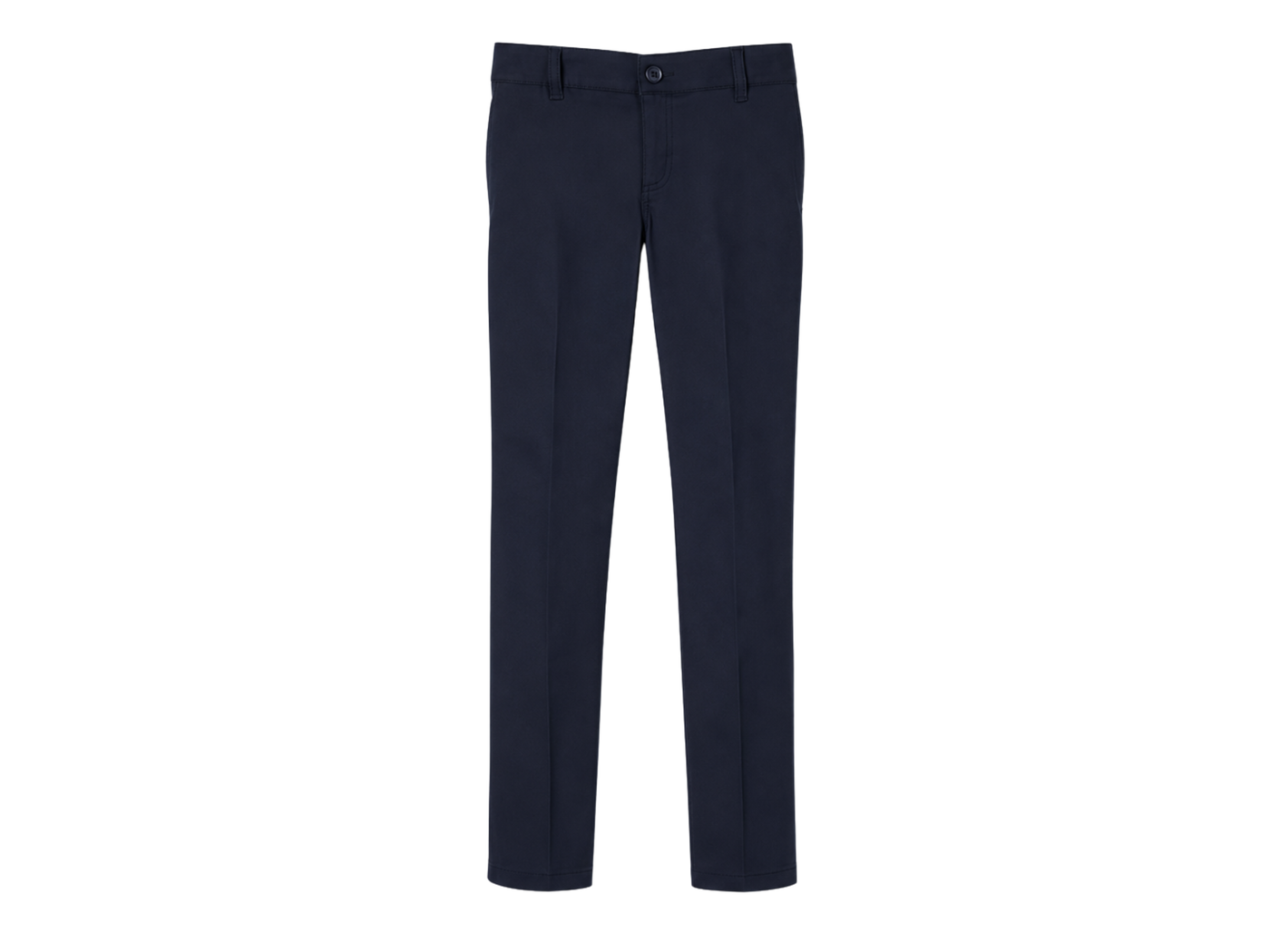 Girls Navy Blue Slim Fit School Uniform Pants B2B School Uniform Manufacturer