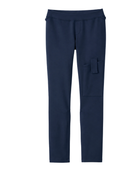 Custom Girls Navy Blue Skinny Cargo School Uniform Pants B2B
