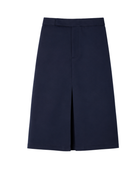 B2B School Uniform Skirt Navy Front-Pleat Low MOQ School Uniform Manufacture