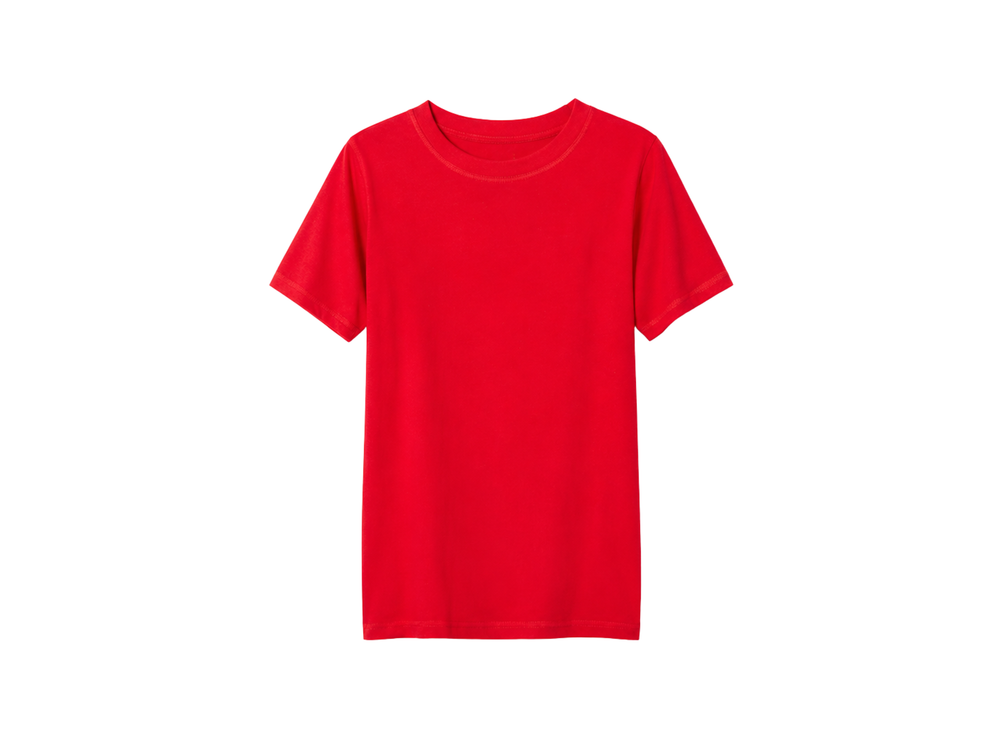 Short Sleeve School Uniform Crewneck T-Shirt B2B Schoolwear Manufacturer front design preview