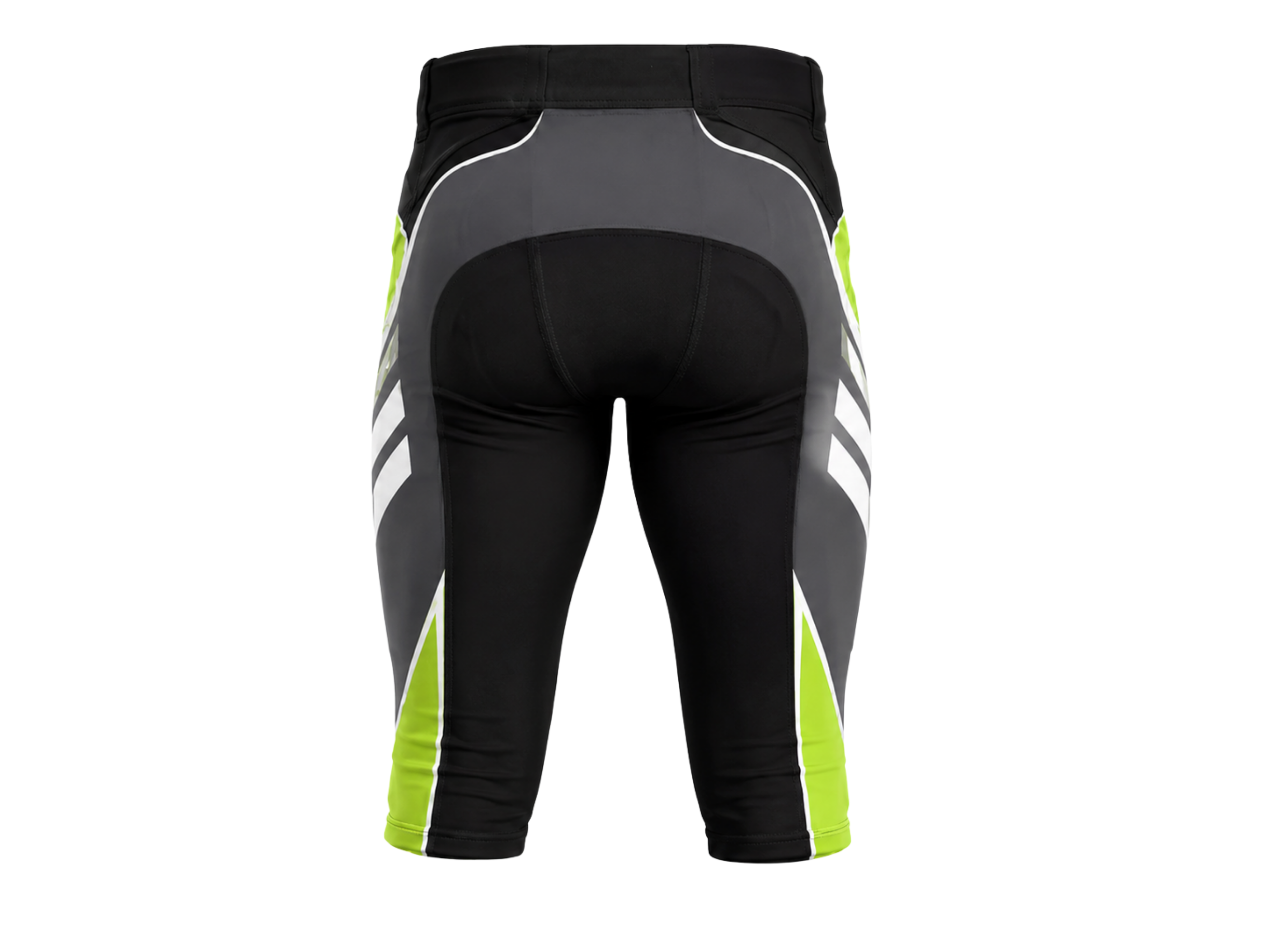 Custom Black & Neon Lime American Football Shorts Wholesale Teamwear