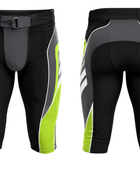 Custom Black & Neon Lime American Football Shorts Wholesale Teamwear