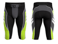Custom Black & Neon Lime American Football Shorts Wholesale Teamwear